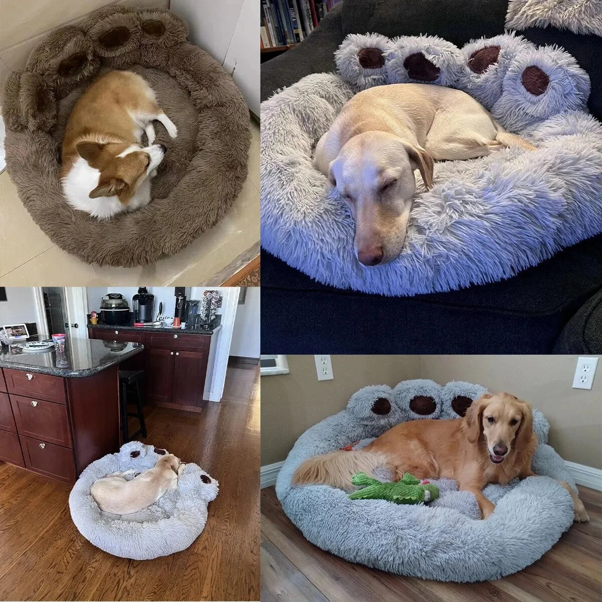 DreamPaw™ Ultra Plush Calming Pet Bed
