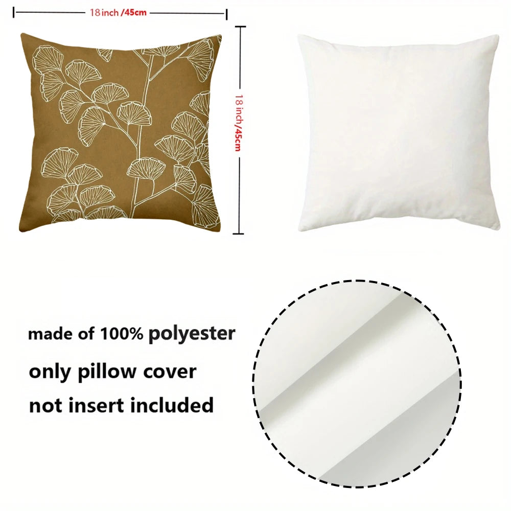 NatureSoft™ Botanical Decorative Cushion Covers (Set of 4)