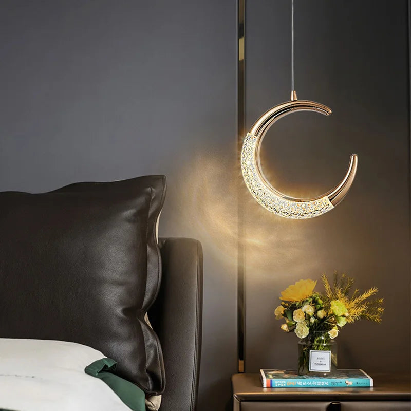 LunaGlow™ Modern Crescent Pendant Light
