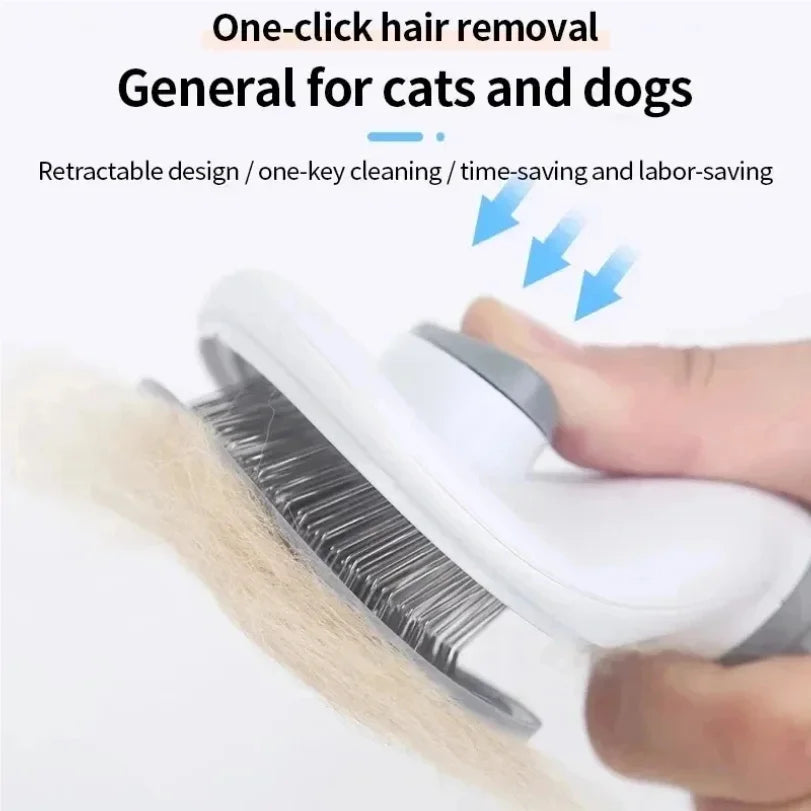 FurEase™ Self-Cleaning Pet Grooming Brush