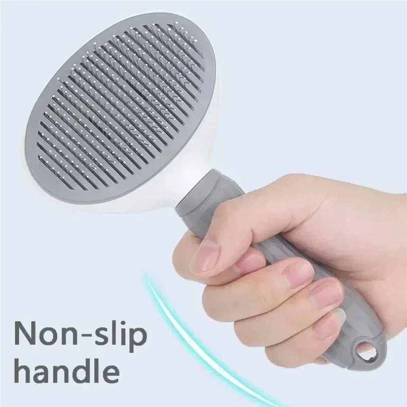 FurEase™ Self-Cleaning Pet Grooming Brush