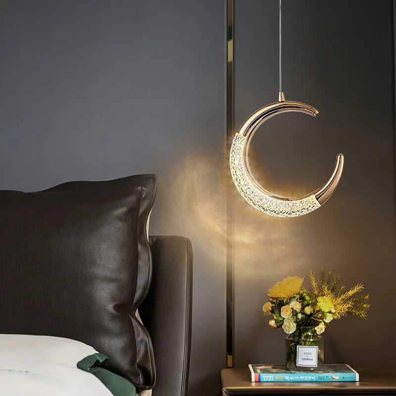 LunaGlow™ Modern Crescent Pendant Light