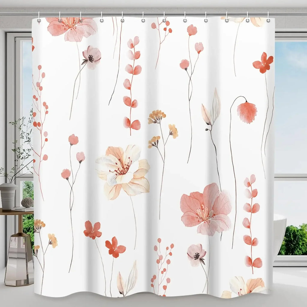 FloraSoft™ Elegant Floral Window Curtain