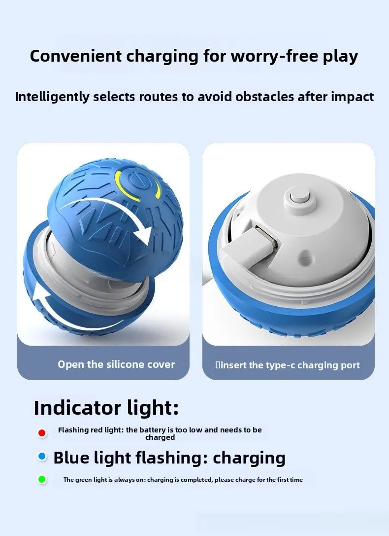 PlayGlow™ Interactive LED Smart Ball for Pets