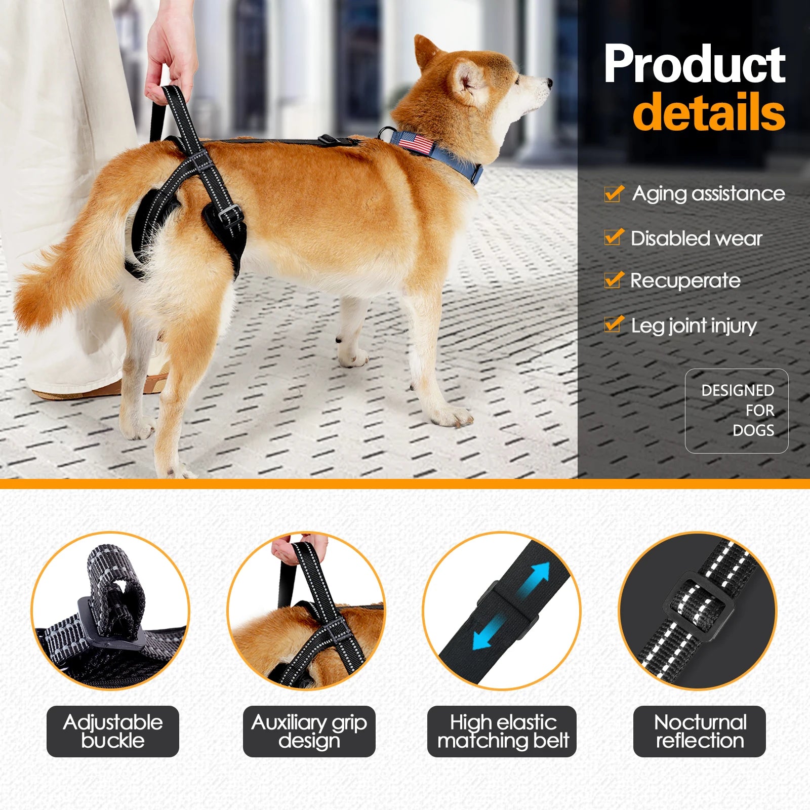 PawLift™ Dog Rehabilitation Support Harness