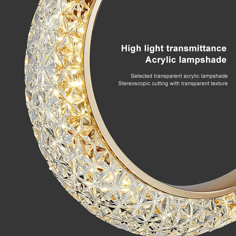 LunaGlow™ Modern Crescent Pendant Light