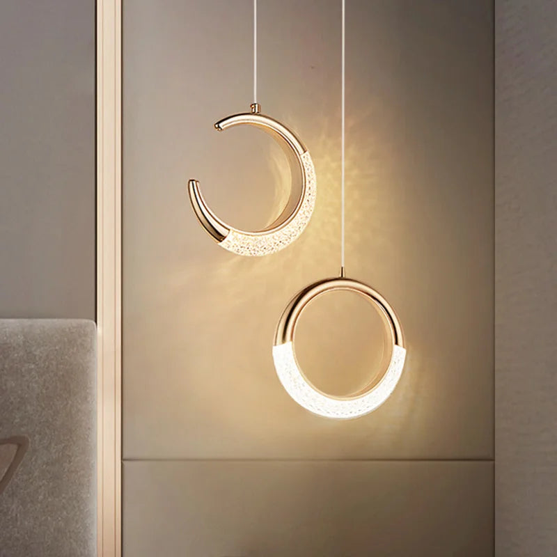 LunaGlow™ Modern Crescent Pendant Light