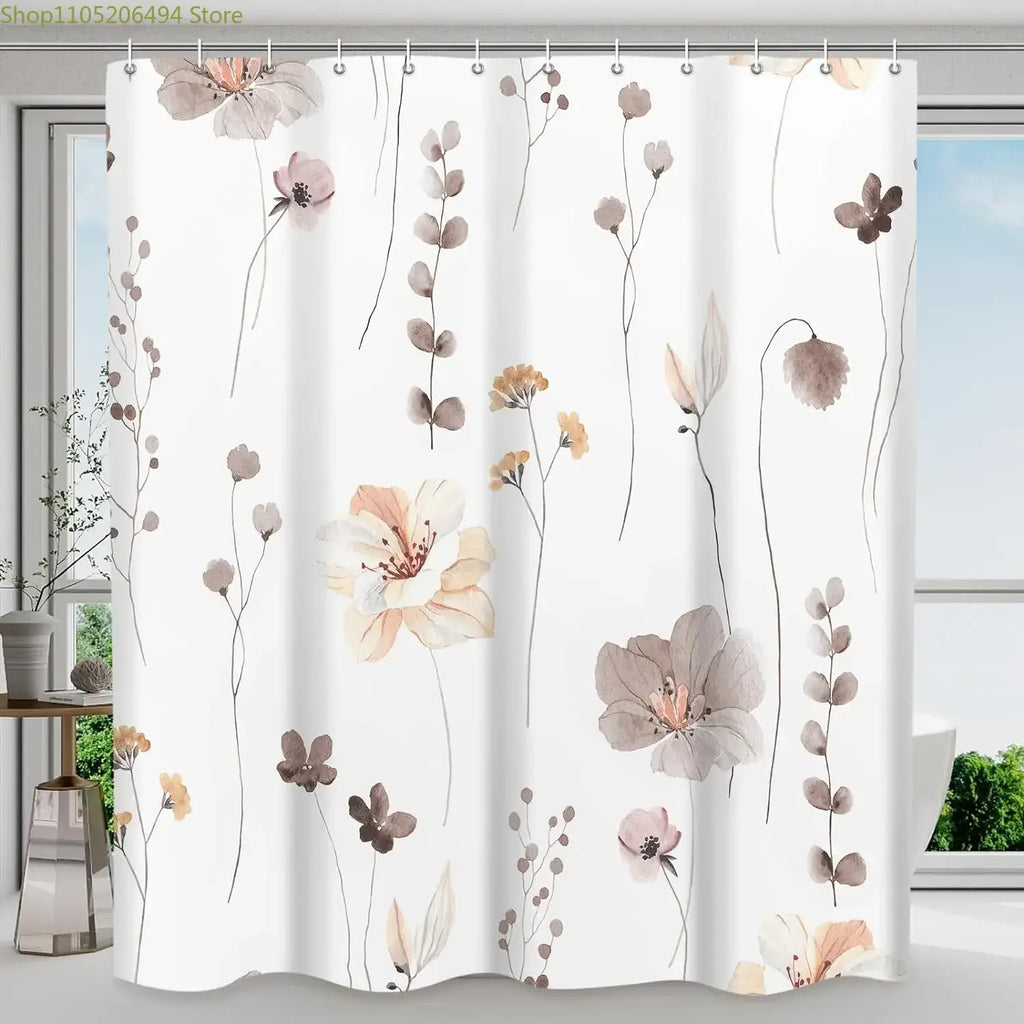 FloraSoft™ Elegant Floral Window Curtain
